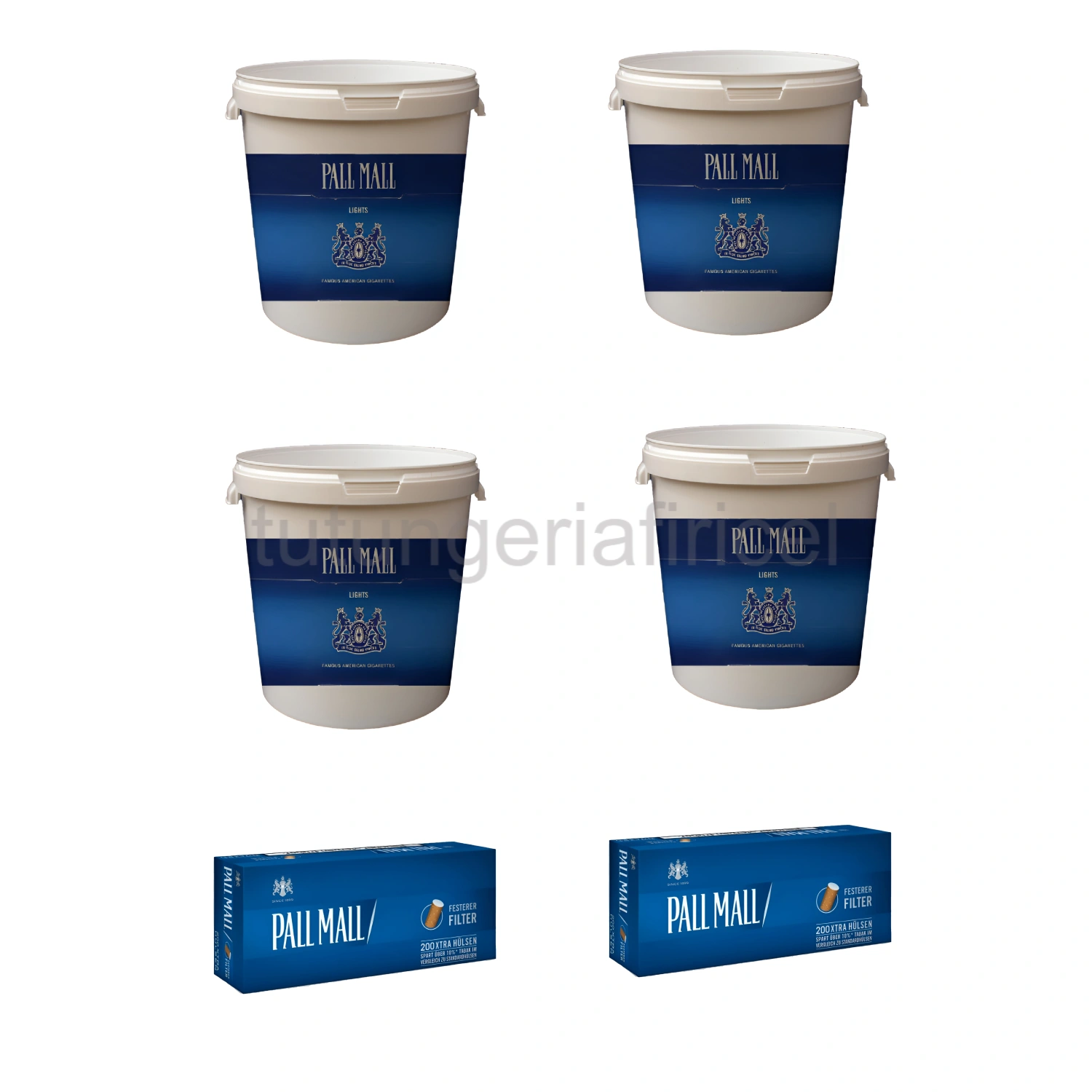4 X Tutun la Găleată Pall Mall 0.1 + 2 X Tuburi Țigări Pall Mall 200 Buc — Oferte, 200 bucăți