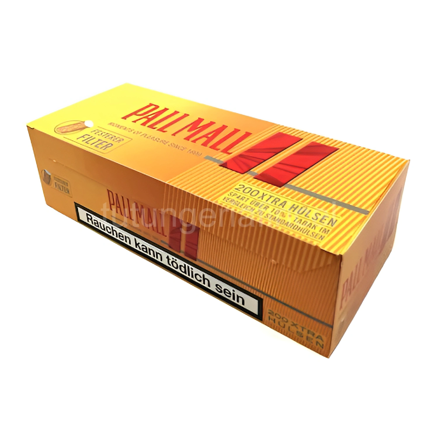 Tuburi Țigări Pall Mall Yellow 200 Buc – Varianta Mai Blândă din Gama Pall Mall — Tuburi pentru țigări, 200 bucăți