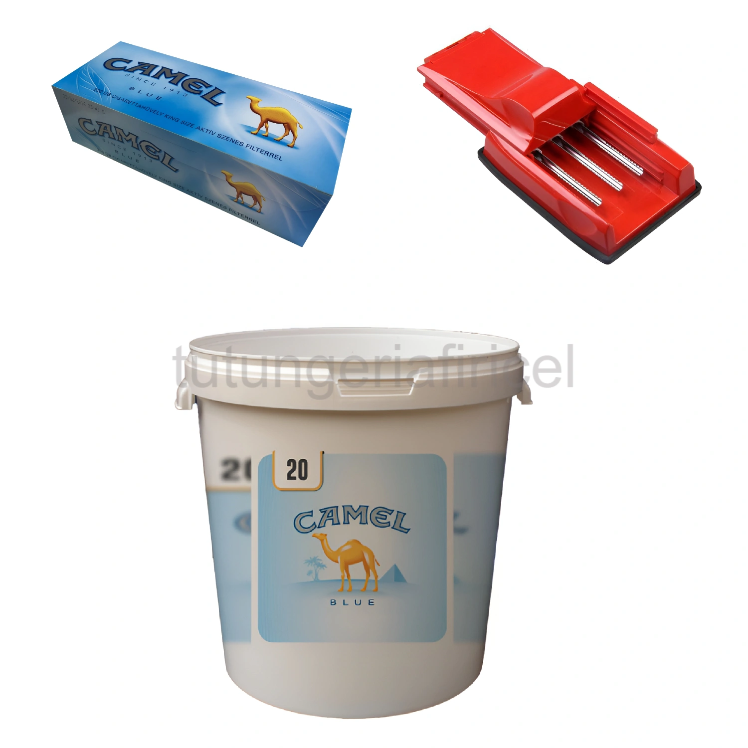 Tutun Camel la Găleată 0.1 + Tuburi Țigări Camel 200 Buc + Aparat de Facut Țigări — Oferte, 200 bucăți