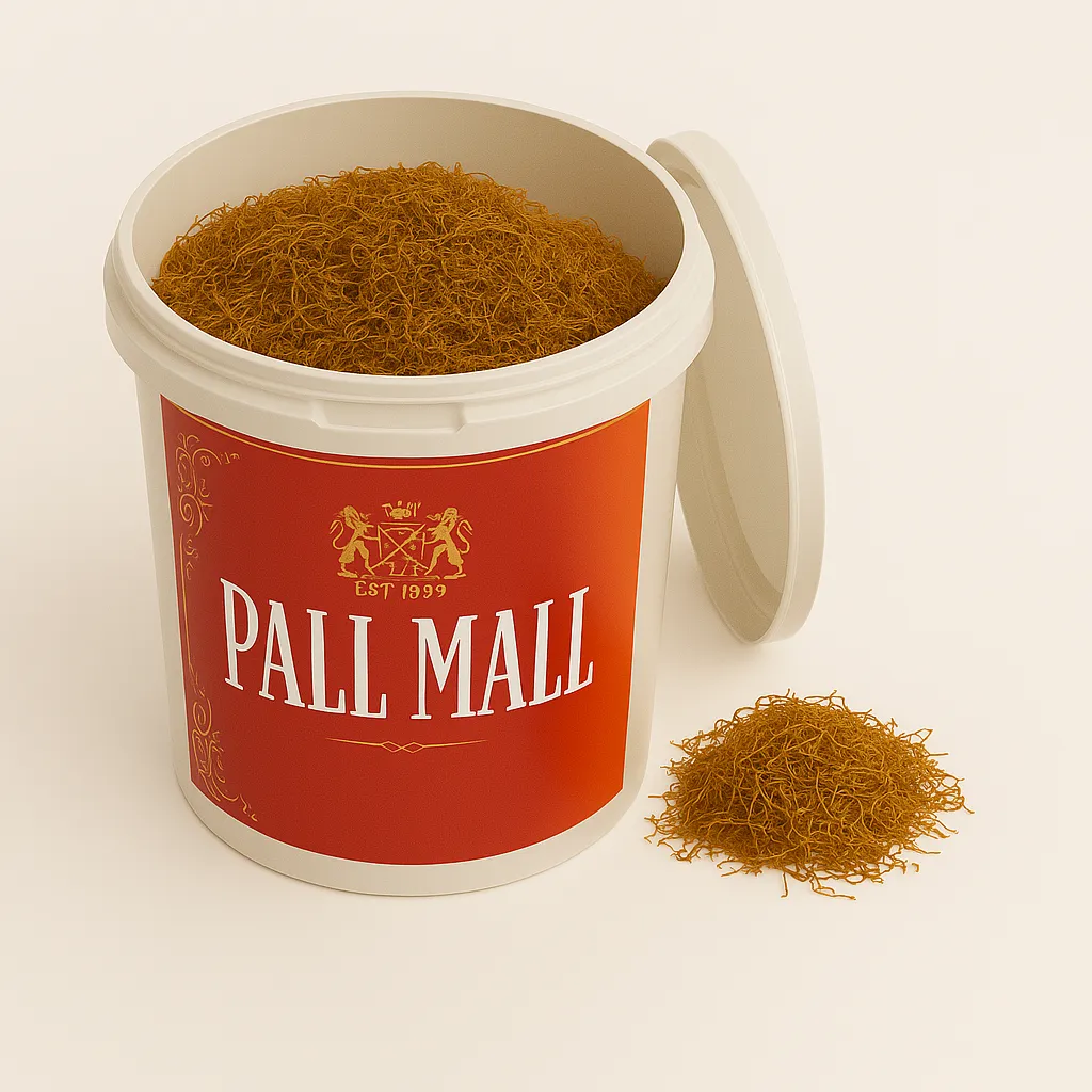 Tutun la Găleată Pall Mall Rosu 1Kg Firicel sau Tocat Vrac 1Kg — Tutun la găleată, 1kg + 1kg
